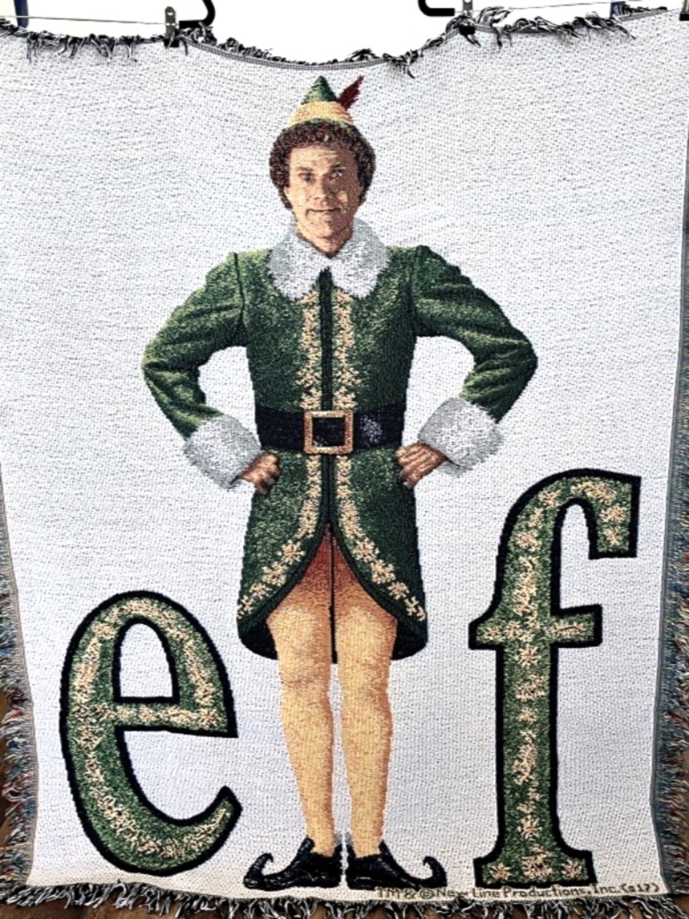Warner Bros. Buddy the Elf Woven Tapestry Throw Blanket